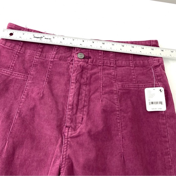 Free People Pants 32 Plum We the Free Jayde Cord High Rise Flare Corduroy - Picture 14 of 15